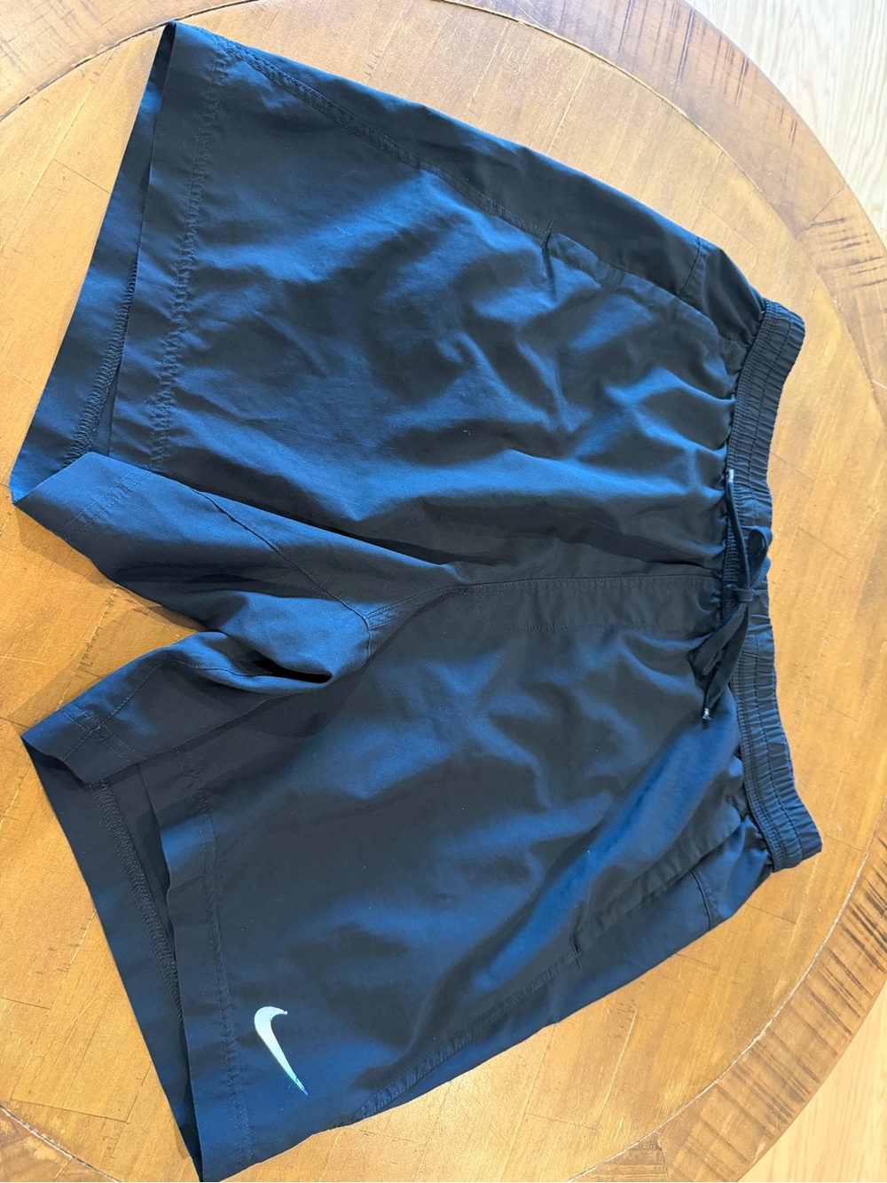Nike Black Dri-FIT Athletic Shorts with White Label